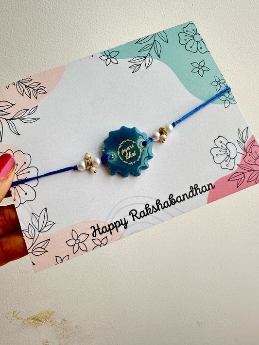Resin Rakhi with “Pyare Bhai” Charm