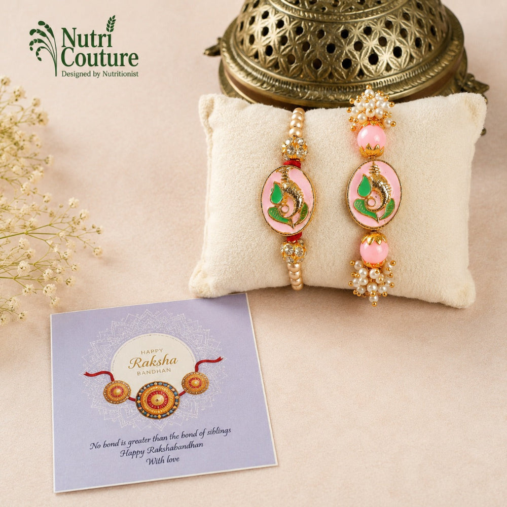 Nutri Couture Rakhi Hamper Box Kuch Meetha Kuch Namkeen Premium Hamper- NCR26.8