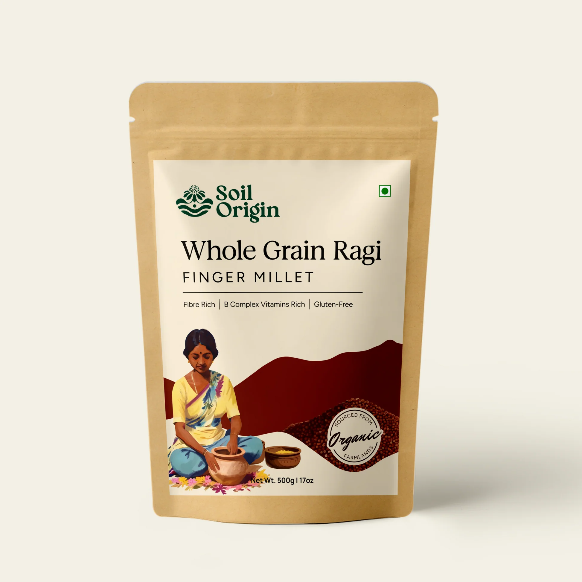 Soil Origin's Ragi Whole (Finger Millet)(Set Of 2) – Khyaal (Taisho ...