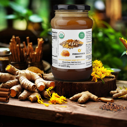 Indigenous Honey  Raw Organic Honey with Mix Spice
