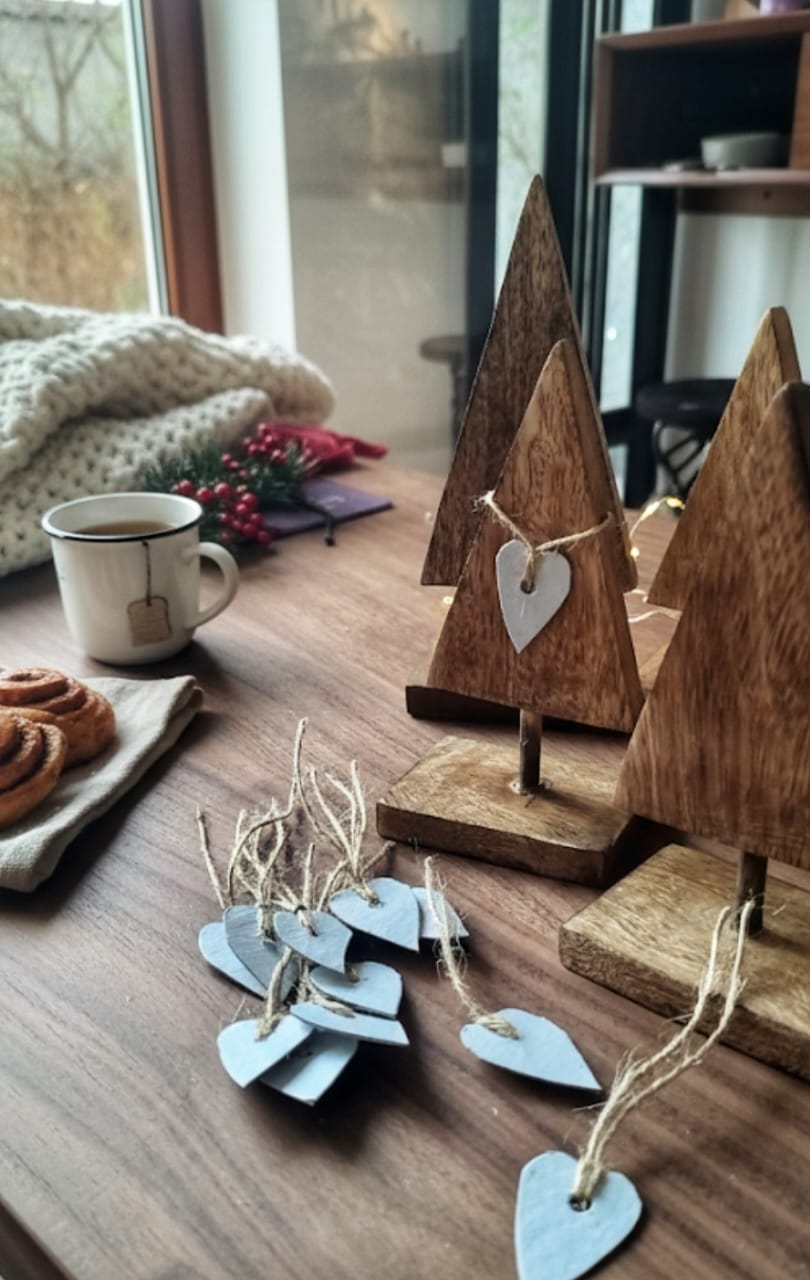 The North Pole Parcel Wood Burn Tree