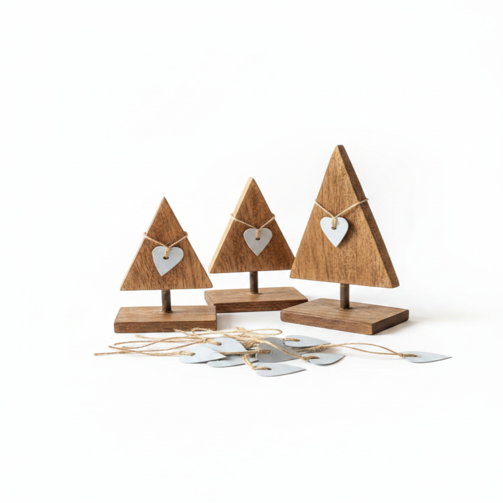 The North Pole Parcel Wood Burn Tree