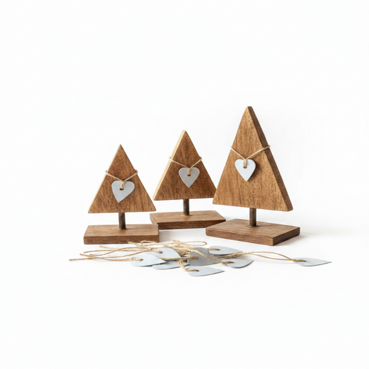 The North Pole Parcel Wood Burn Tree