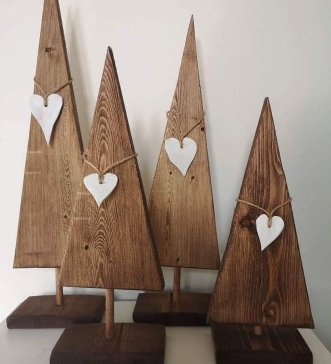 The North Pole Parcel Wood Burn Tree