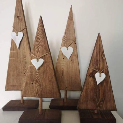 The North Pole Parcel Wood Burn Tree