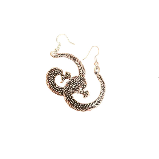 ONEarth Antique Peacock Metal Earrings