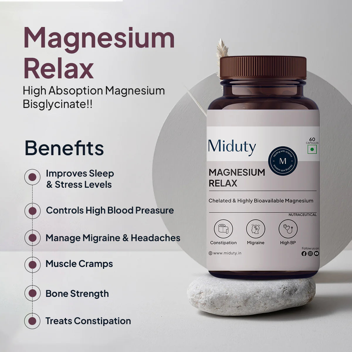 Miduty Magnesium Relax Supplement