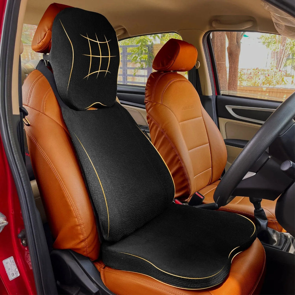 Betterhood Car Seat Cushion 3 in 1 Combo – Backrest, Headrest and Seat