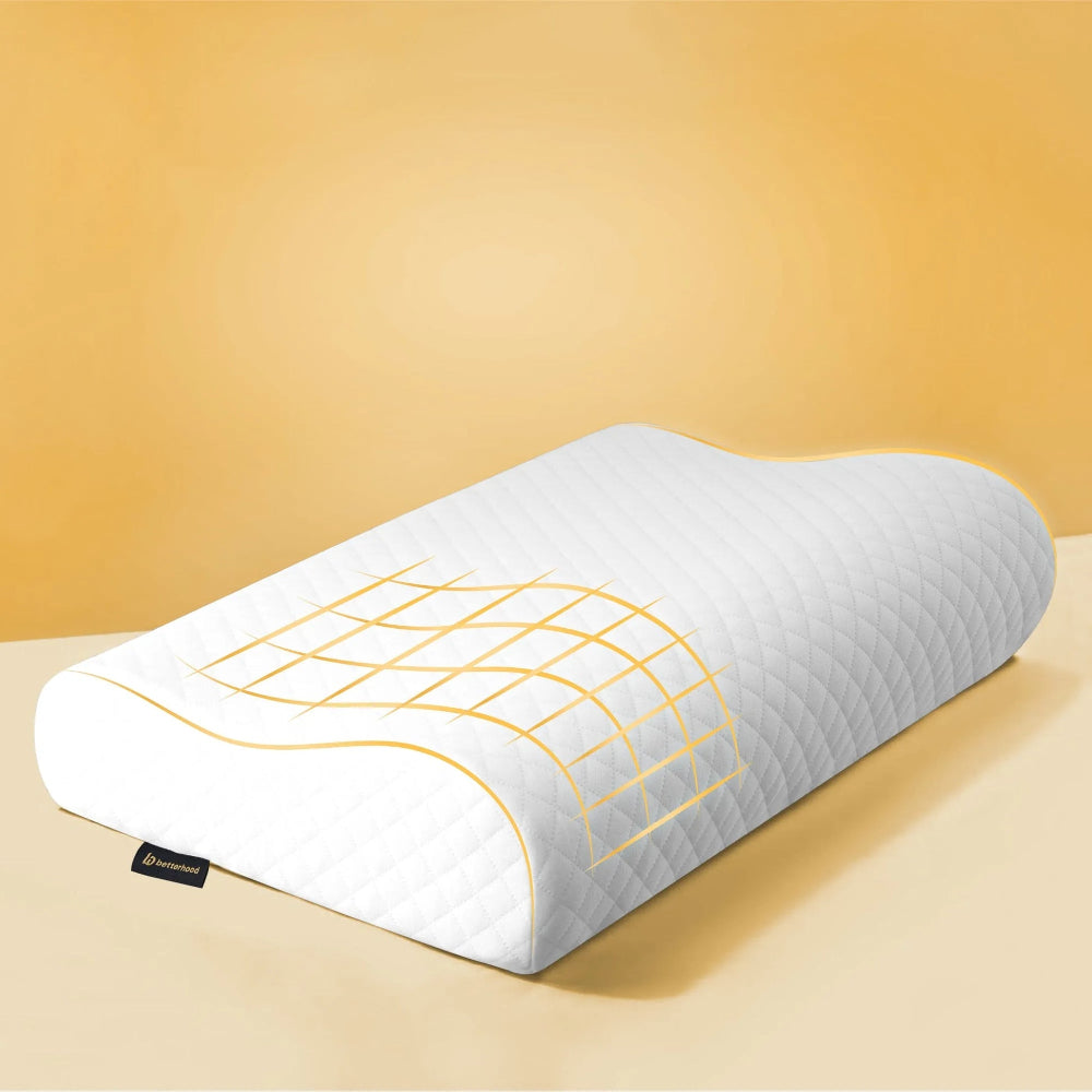 Betterhood Cervical Pillow for Posture, Ergonomic Memory Foam Dual Height Design