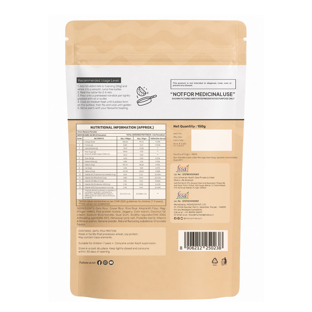 Miduty Kids Choco Banana Pancake Mix
