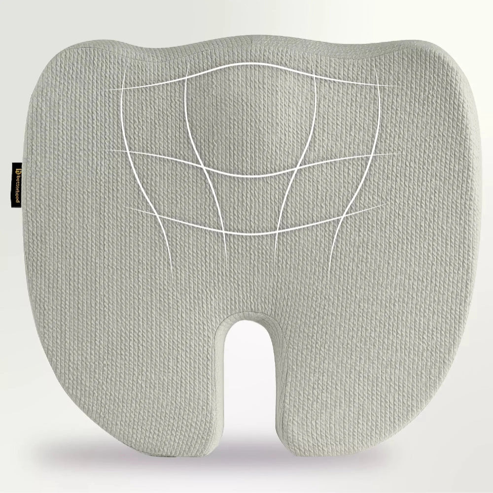 Betterhood Coccyx Memory Foam Chair Cushion for Seat, Ergonomic Design