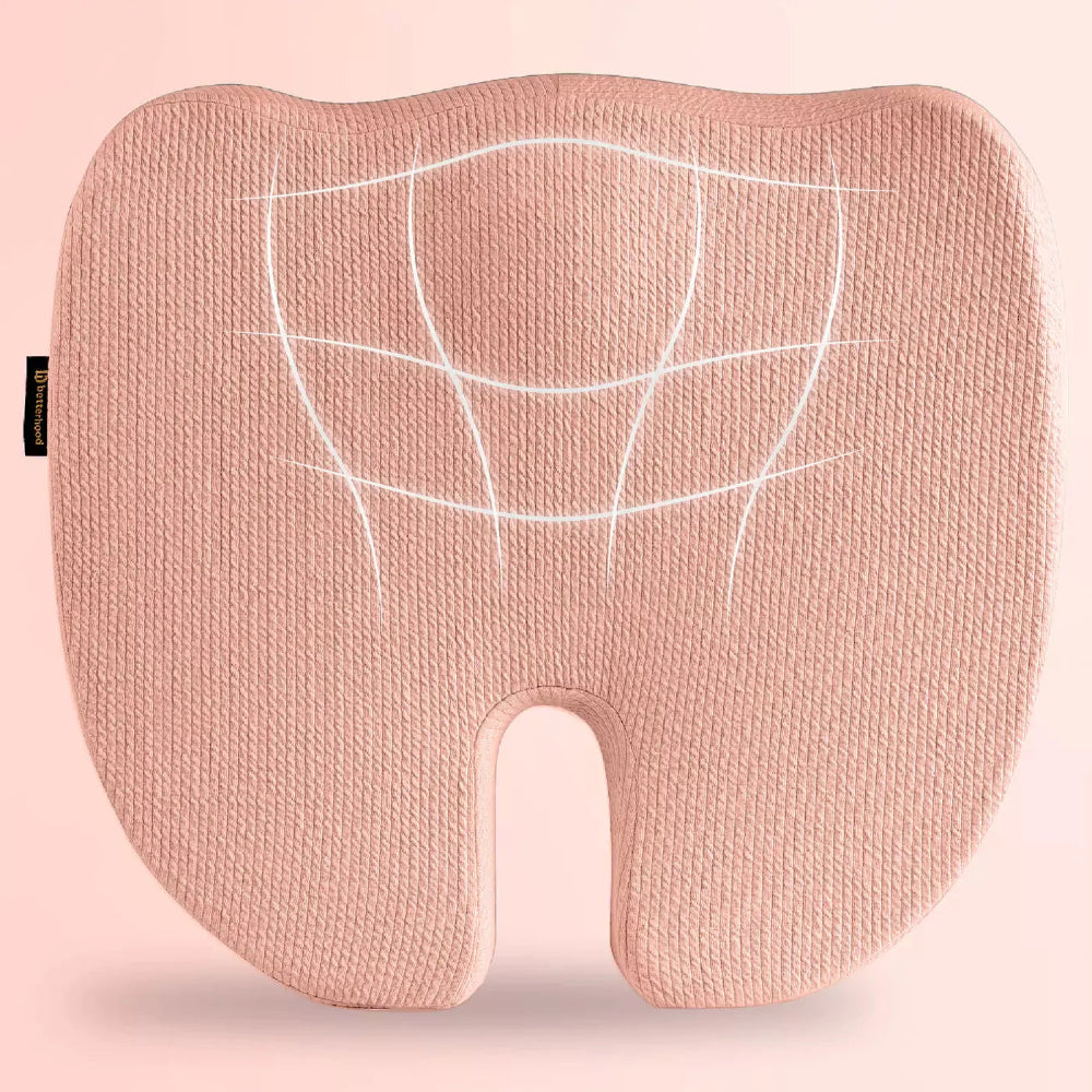 Betterhood Coccyx Memory Foam Chair Cushion for Seat, Ergonomic Design