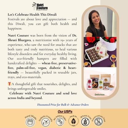 Nutri Couture Besan Laddu Box - 8pcs