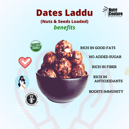 Nutri Couture Dates Laddoo with Nuts & Seeds