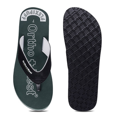 Ortho + Rest Men's Slipper Orthopedic Flip Flops for Home Daily Use