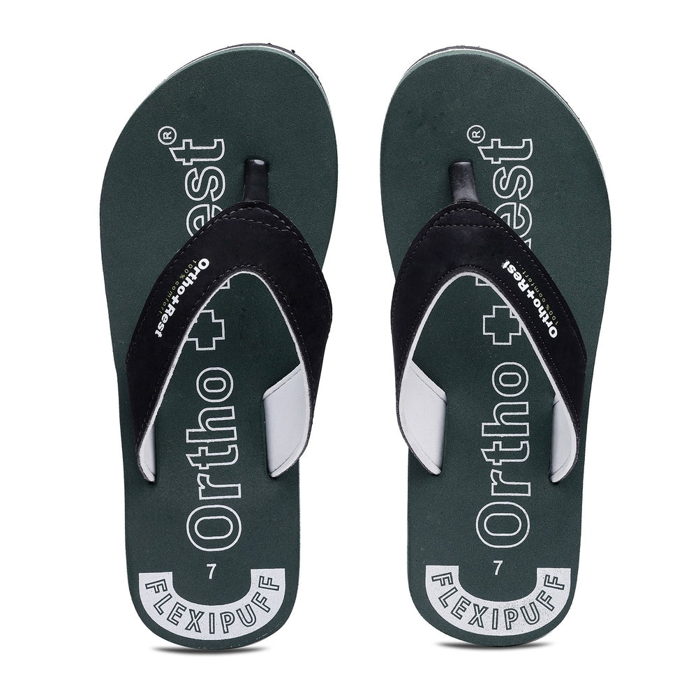 Ortho + Rest Men's Slipper Orthopedic Flip Flops for Home Daily Use