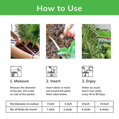 Lazy Gardener GreenStix - All Purpose Plant Food Sticks