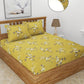 Elastic Fitted Double Bedsheet with Pillow Covers