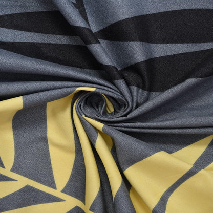 Morado Elastic Fitted Double Bedsheet with Pillow Covers- Charcoal