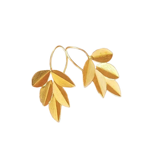 ONEarth Leaves - Metal Earrings