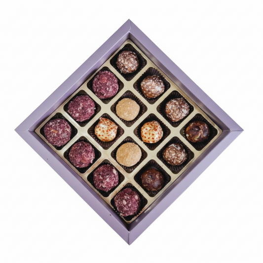 Nutri Couture Rakhi Hamper Box Green/ Pink Square Box - NCD#2