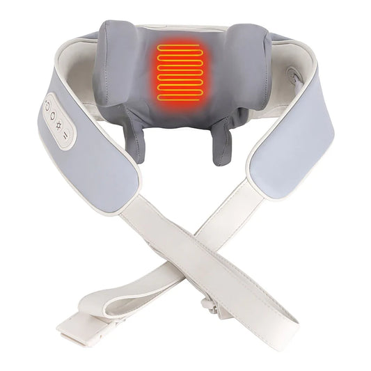 HOUZAIDE Electric Neck Massager for Neck & Shoulder Pain relief, Cervical Pain Relief Massager With 5D kneading Human Hand Like Massage and Heat Therapy