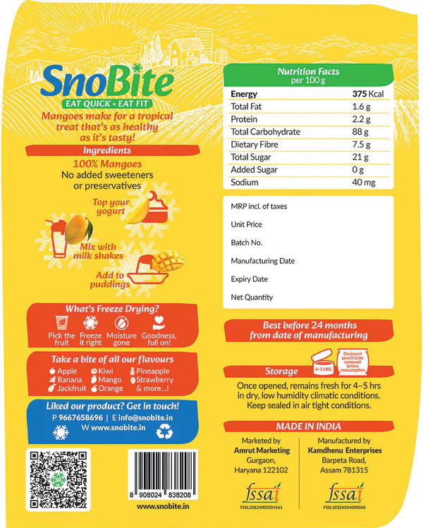 Snobite's Bestseller Bundle- Mango, Pineapple, Strawberry, Jackfruit Pouch