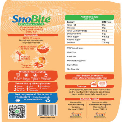 Snobite Tangy and Sweet- Orange, Strawberry and Kiwi Pouch