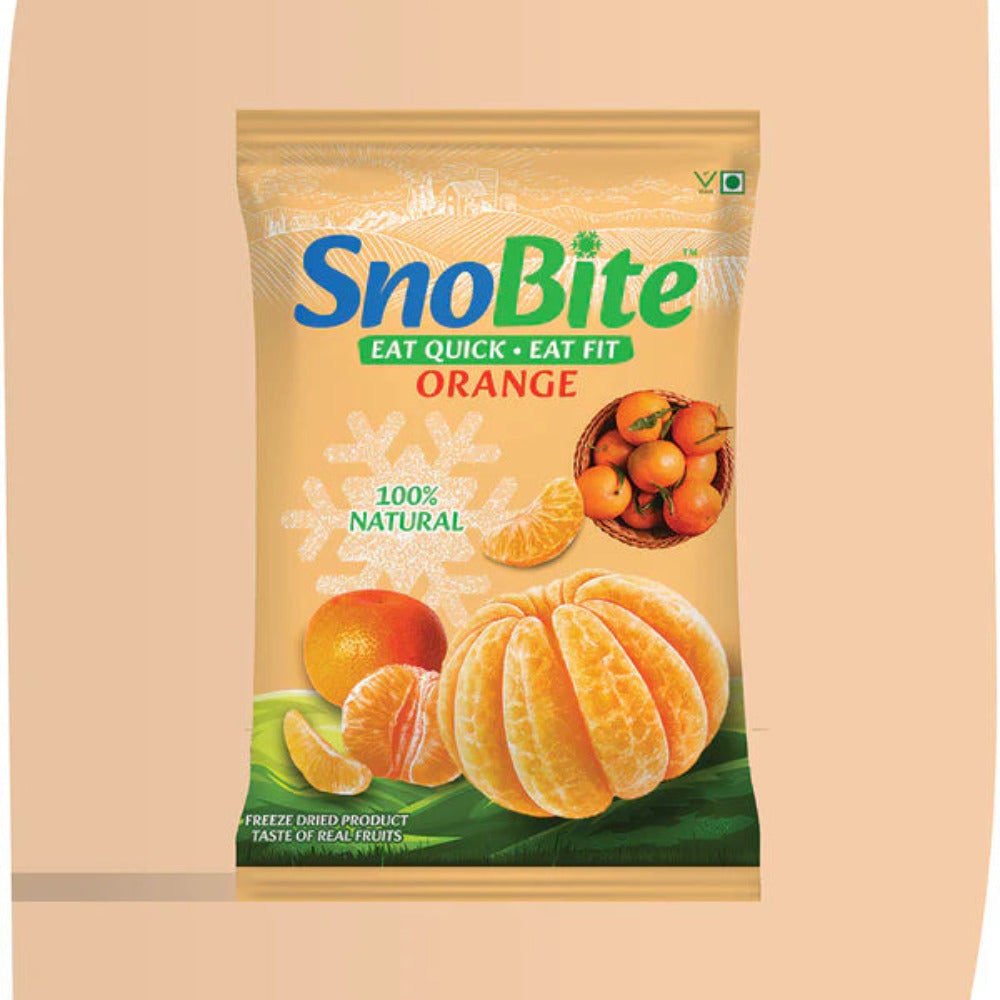 Snobite Tangy and Sweet- Orange, Strawberry and Kiwi Pouch