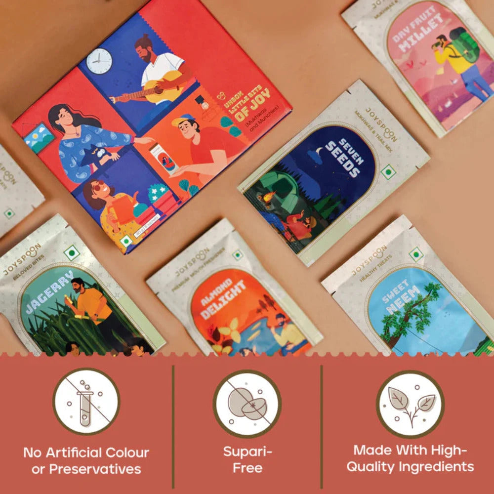 Joyspoon Mukhwas Sachet Box - Pack of 2