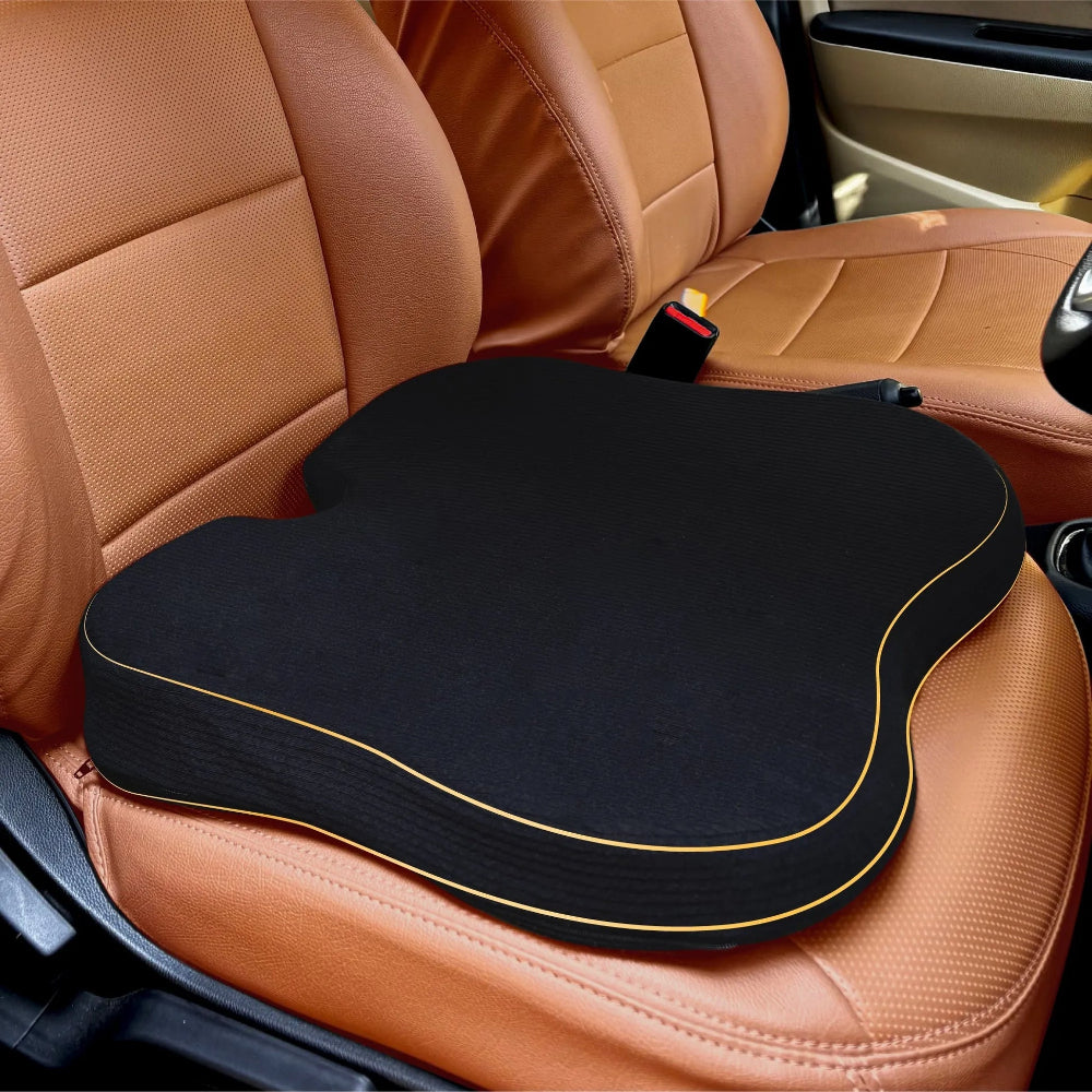 Betterhood Seat Cushion for Car - Ergonomic Memory Foam Coccyx Tailbone Support