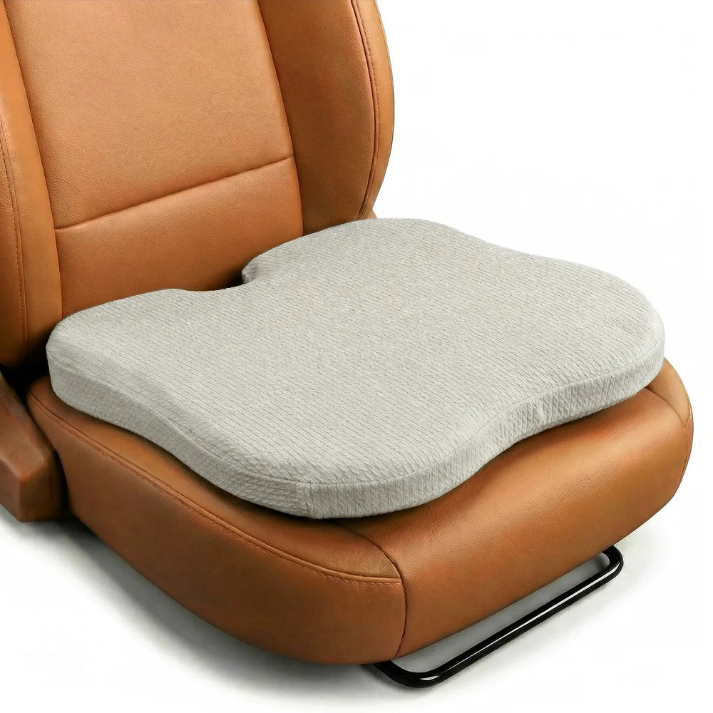 Betterhood Seat Cushion for Car - Ergonomic Memory Foam Coccyx Tailbone Support