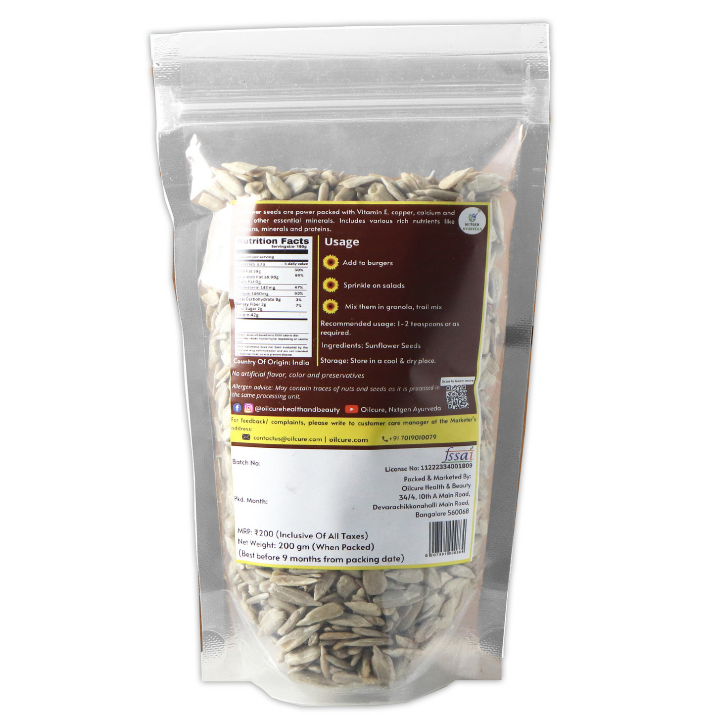 Sunflower Seeds- Pack of 2